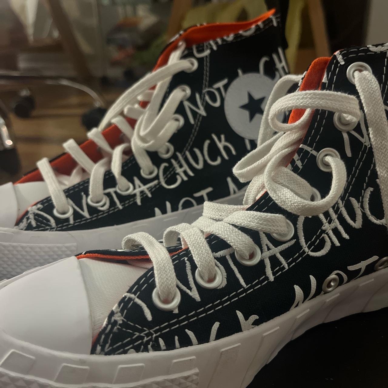 “not a chuck” converse high top men’s 6.5 / women’s... Depop