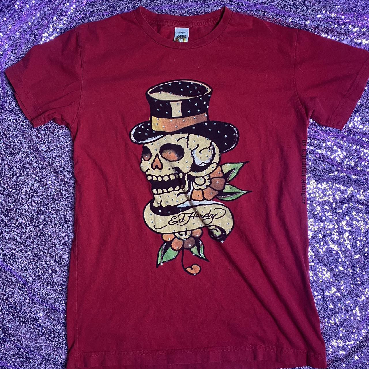 Store ED HARDY VINTAGE SWAROVSKI CRYSTAL TEE