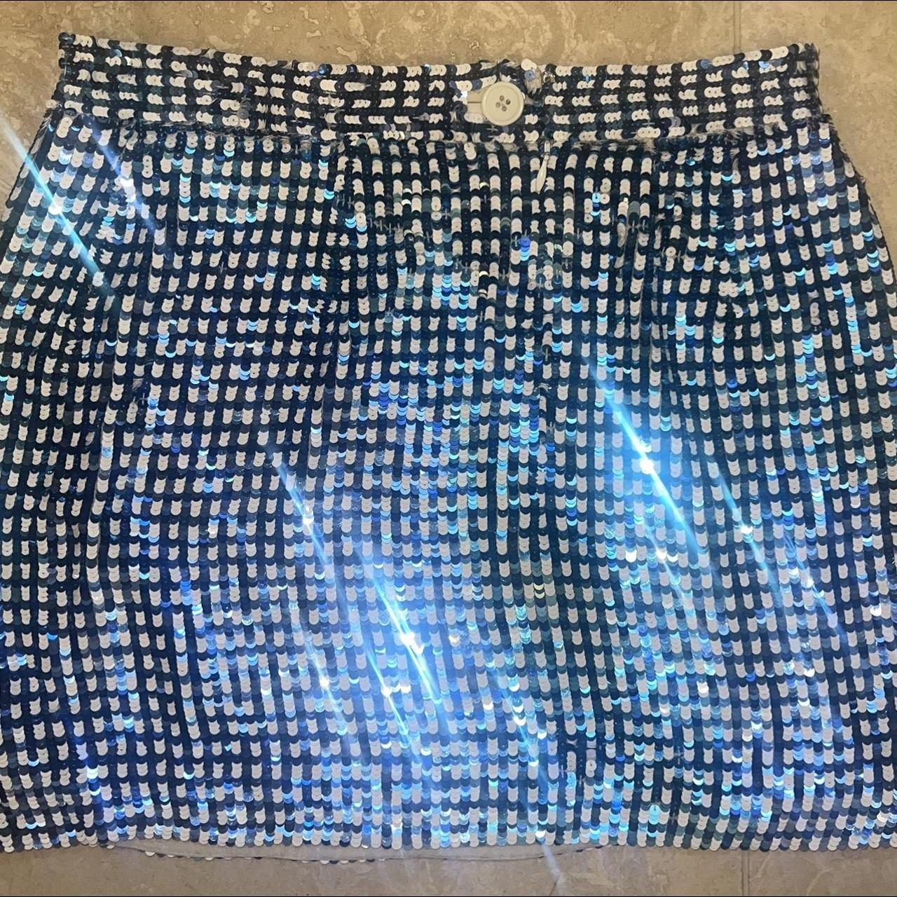ASHISH Women's Blue and White Skirt (3)