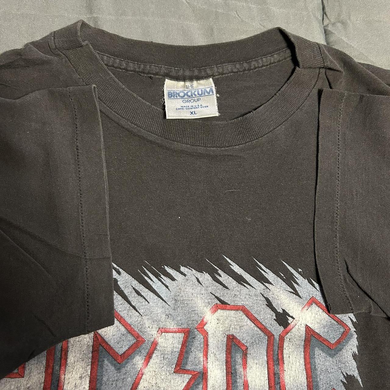 Vintage 1990 AC/DC- The Razors Edge Tour T-Shirt In... - Depop