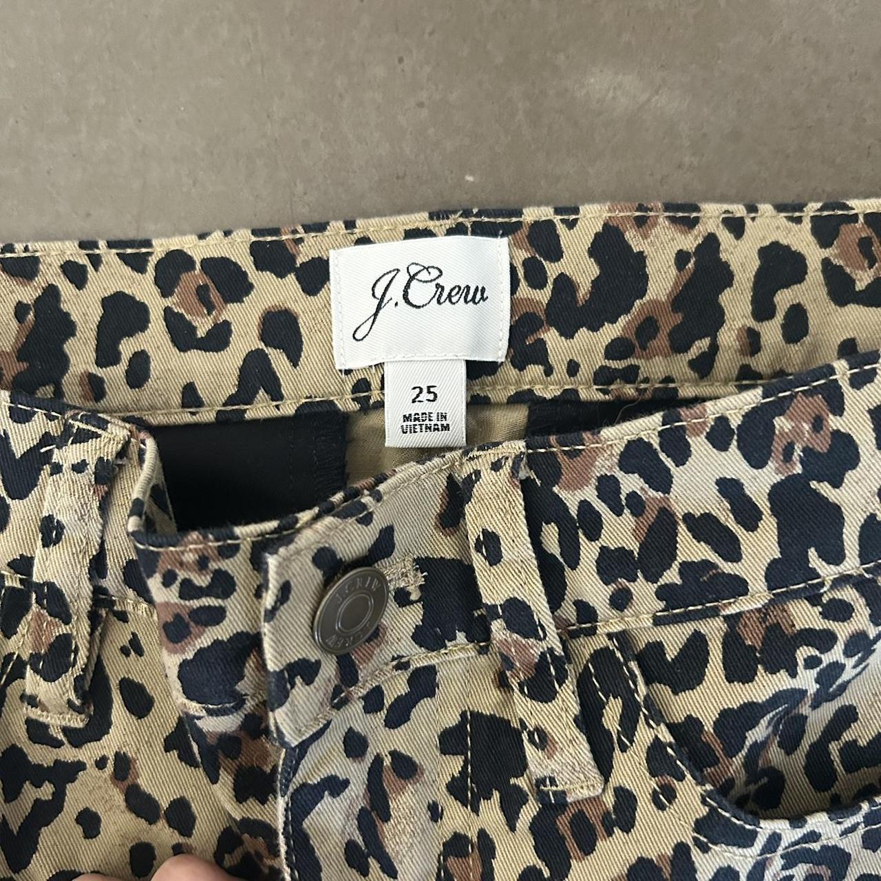 J Crew cheetah / leopard pants size 25 great... Depop