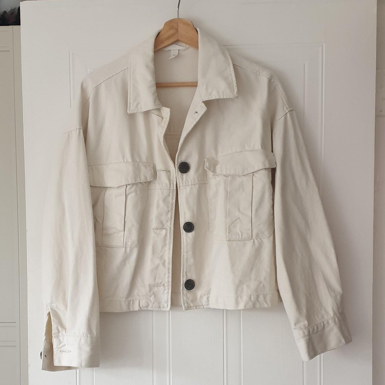 H&M Women's Cream Jacket | Depop