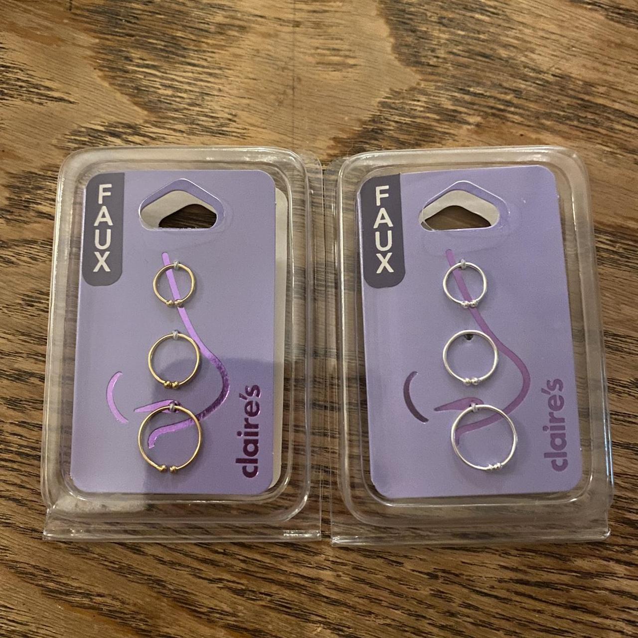 Claire's fake nose on sale rings