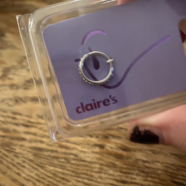 Nose Piercing Jewelry Fake Helix Piercing Claire's Silver