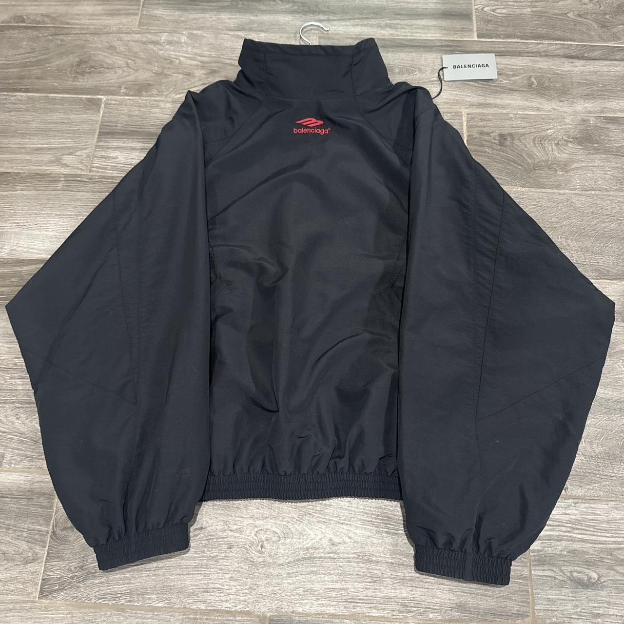 Buy Balenciaga Sporty B Tracksuit Jacket 'Black/Grey