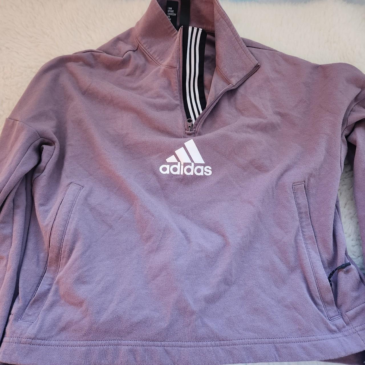 Purple Adidas jacket - Depop