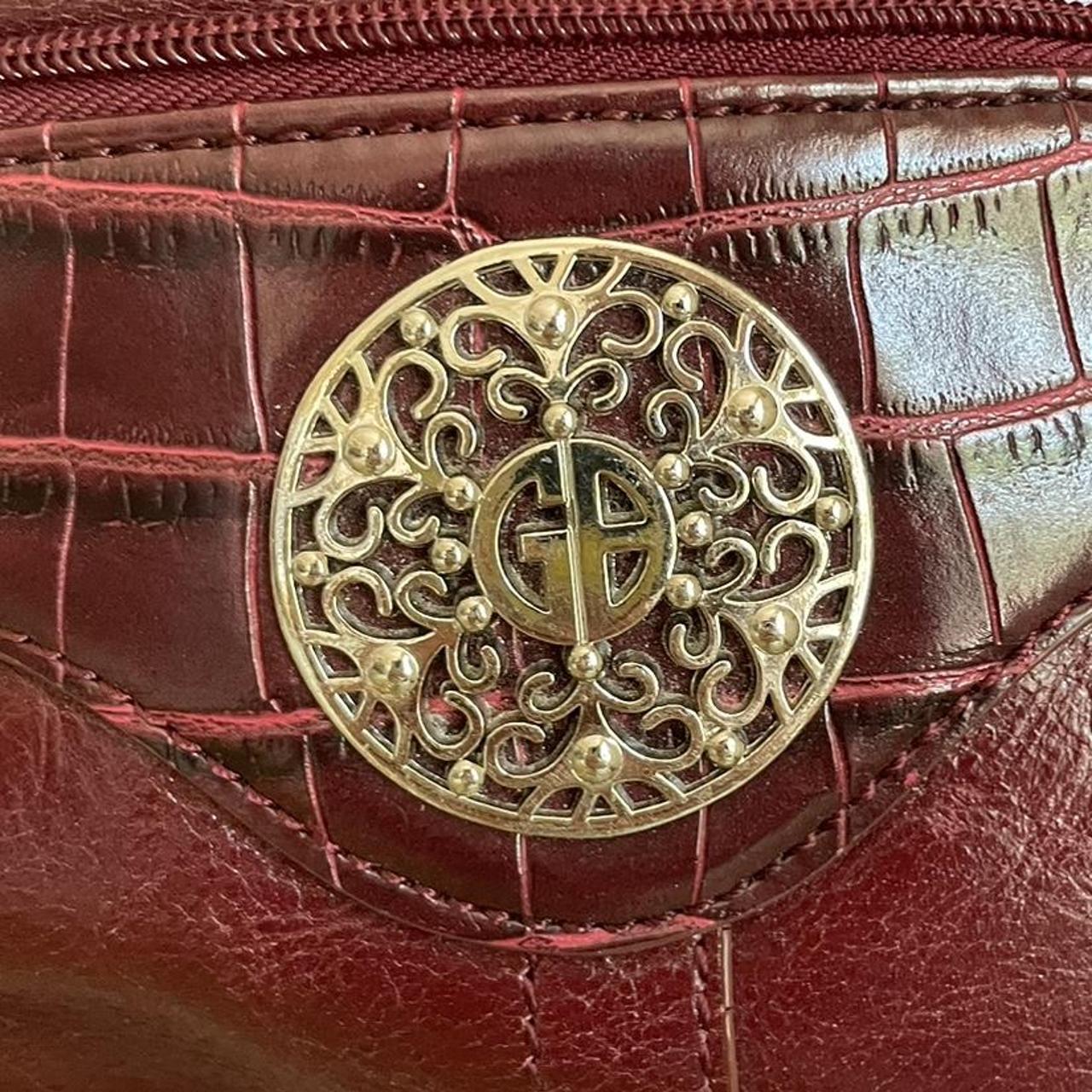 pre loved giani bernini red leather purse has a lot - Depop