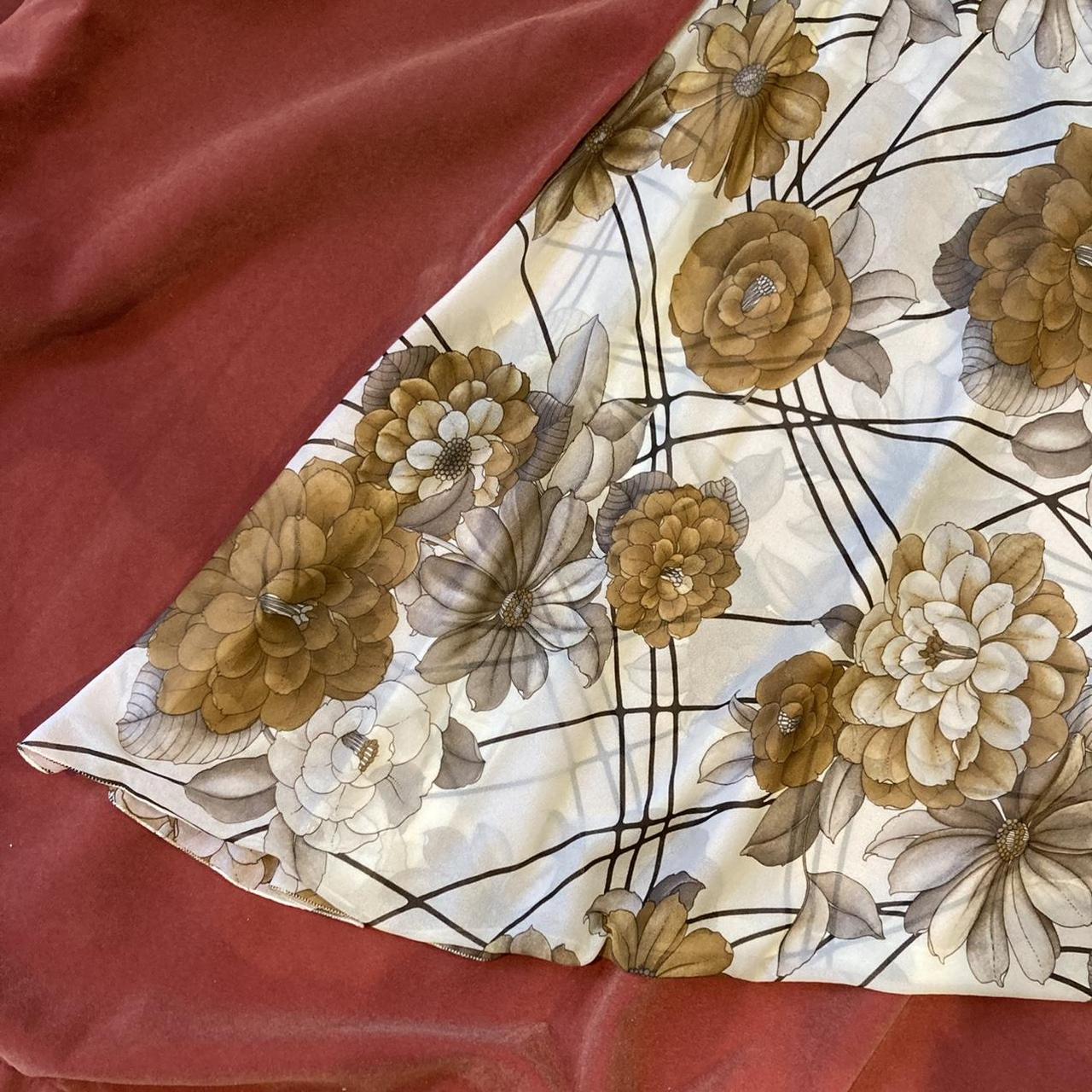 Women's Brown and Grey Dress Depop