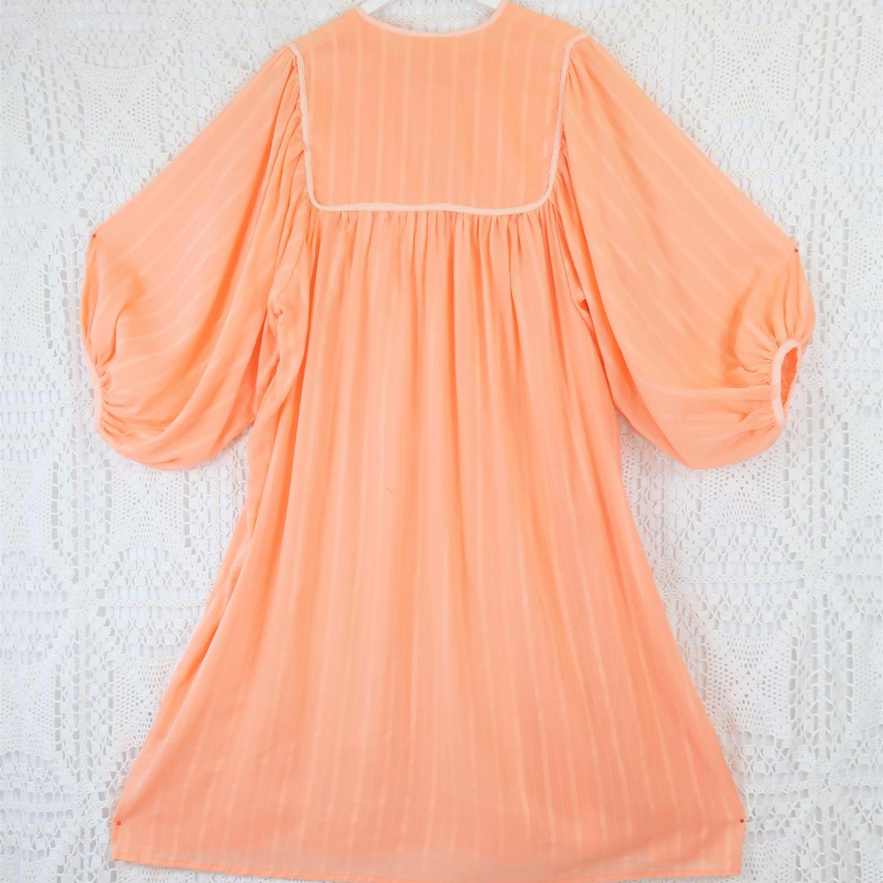 Women's Pink and Orange Dress Depop
