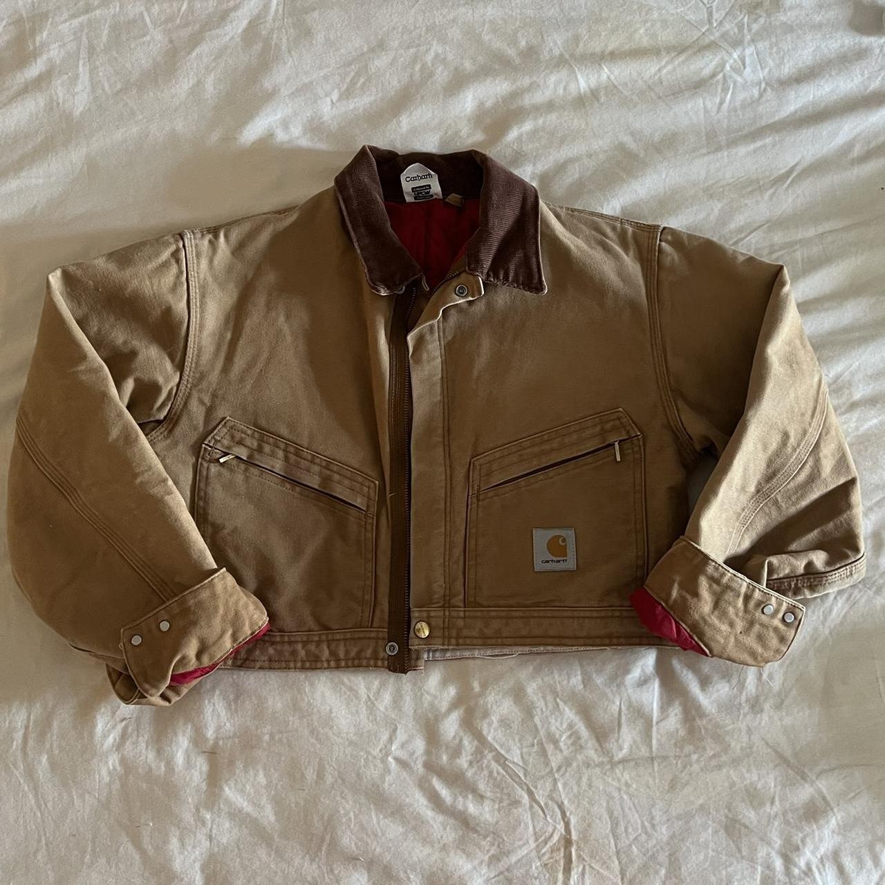 Vintage cropped Carhartt jacket! Zipper is not... Depop