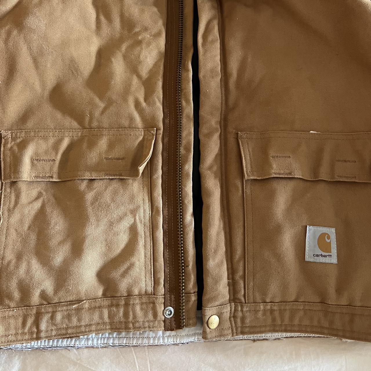Vintage cropped Carhartt jacket! Zipper is non... Depop