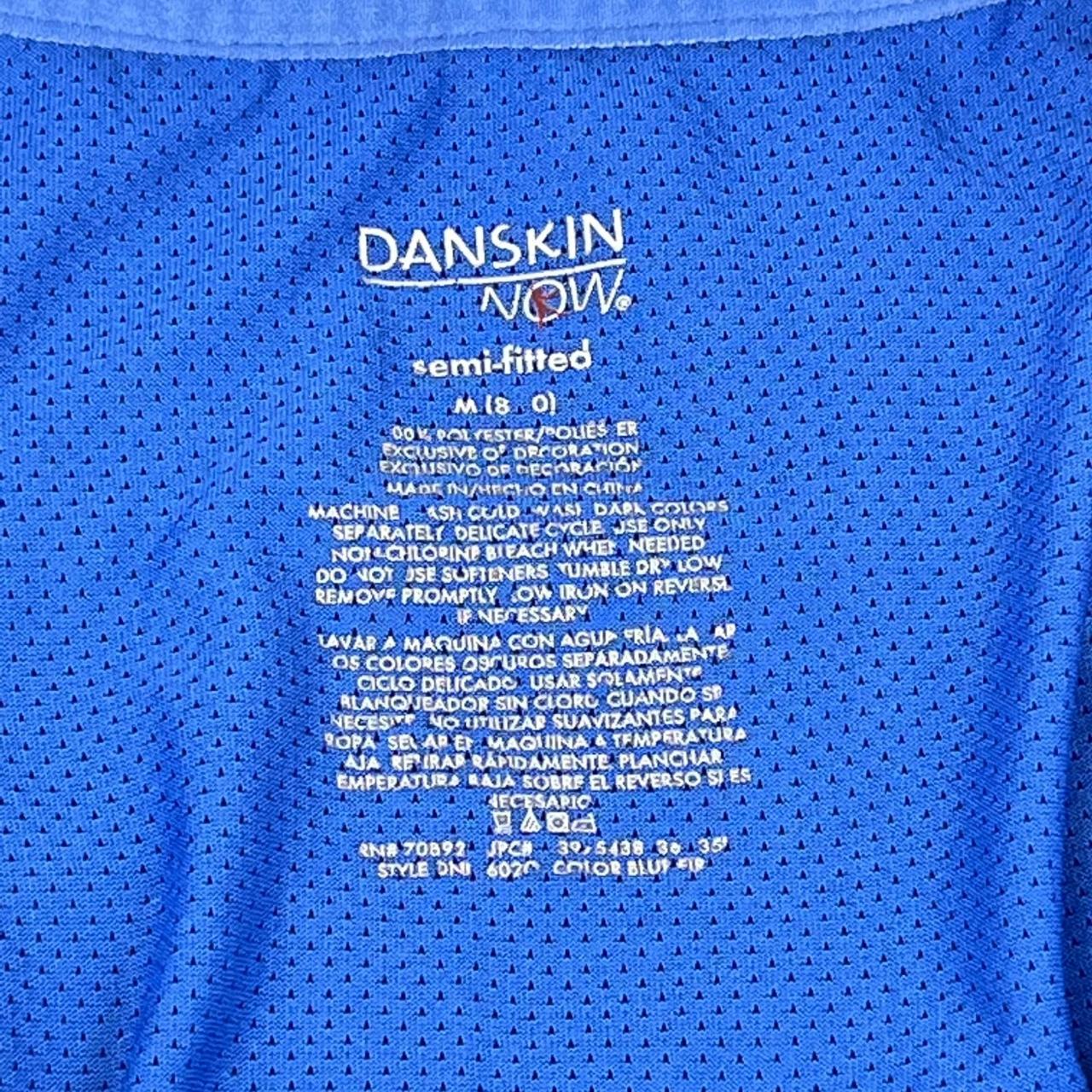 Danskin Now Semi-Fitted Blue Athletic Shirt