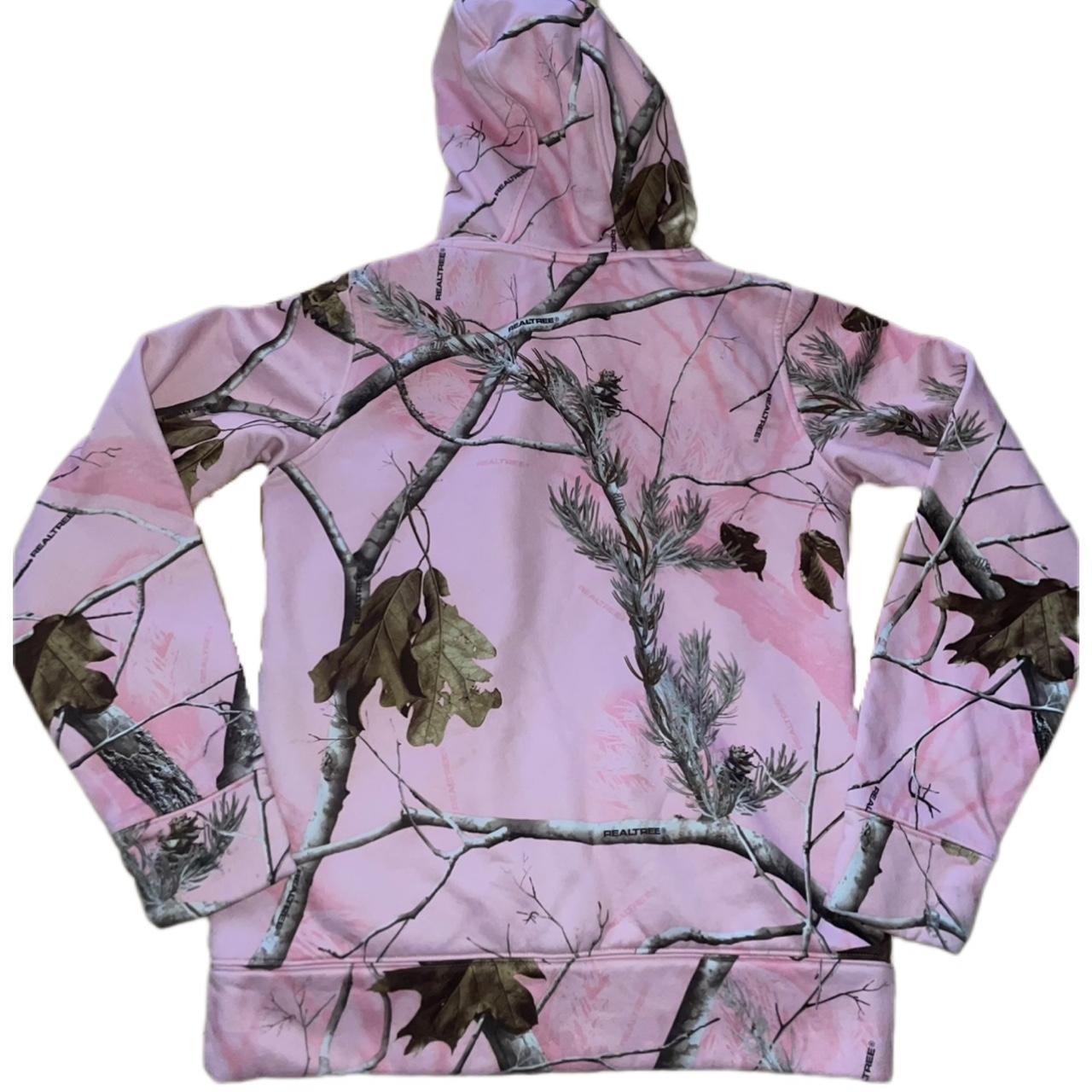 realtree x under armour pink camo hoodie fire piece... Depop