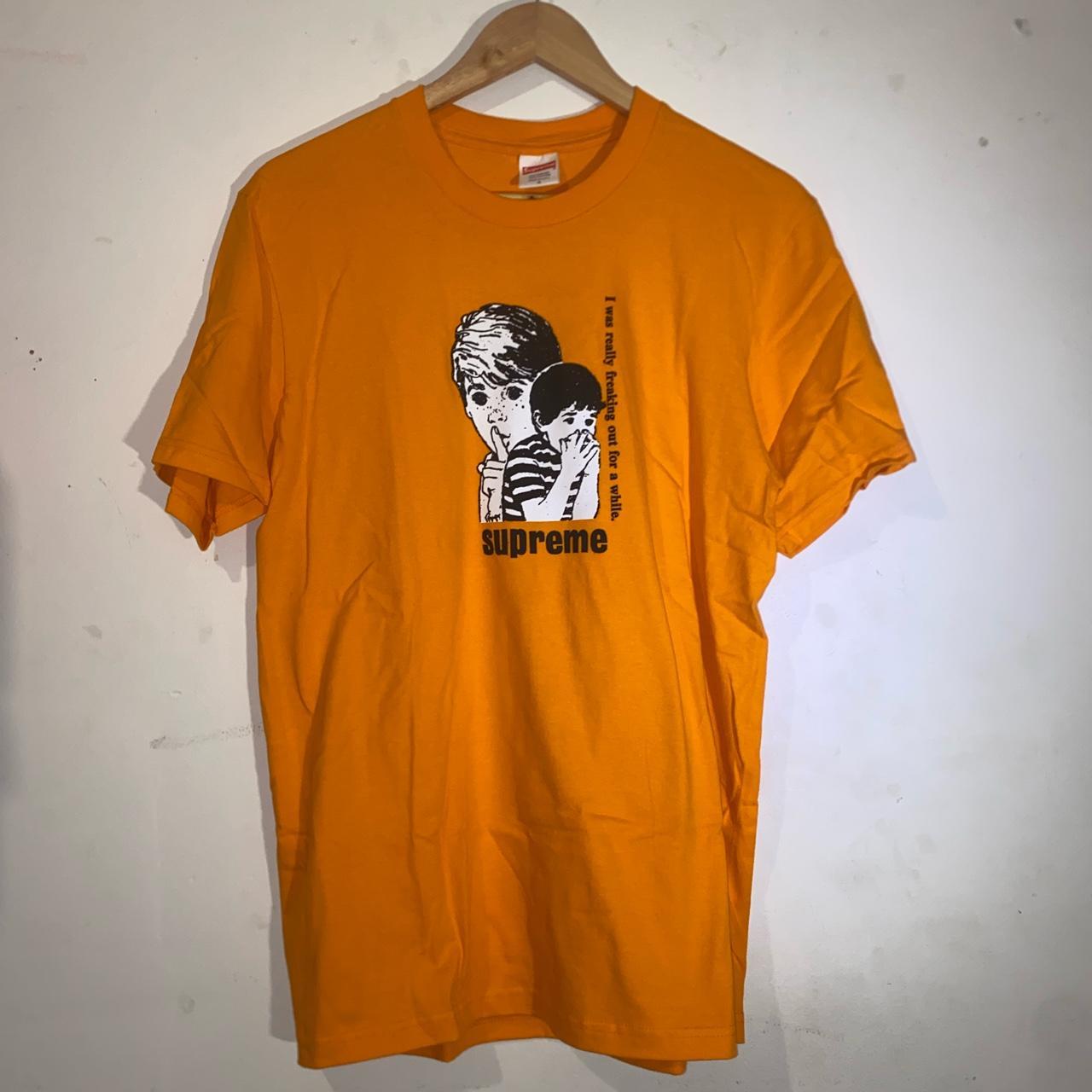 Supreme Freaking Out Tee orange-