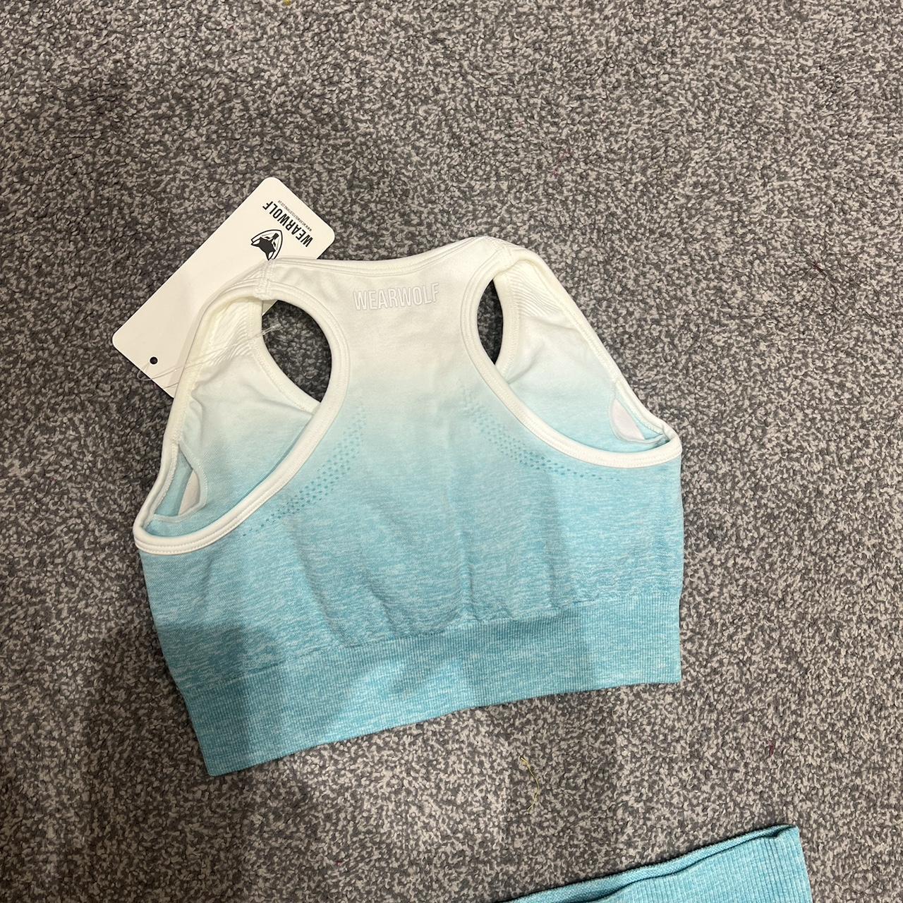 Baby blue gym set Medium but fits small... Depop