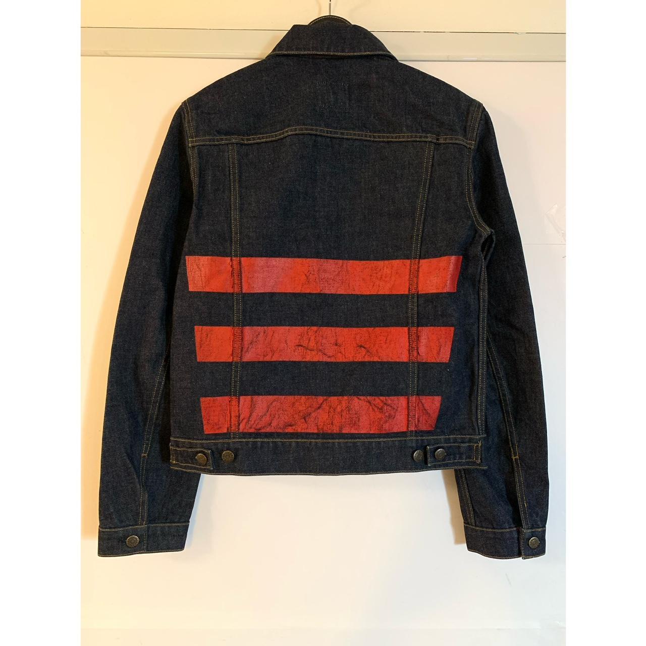 Helmut Lang Men's Blue and Red Jacket | Depop