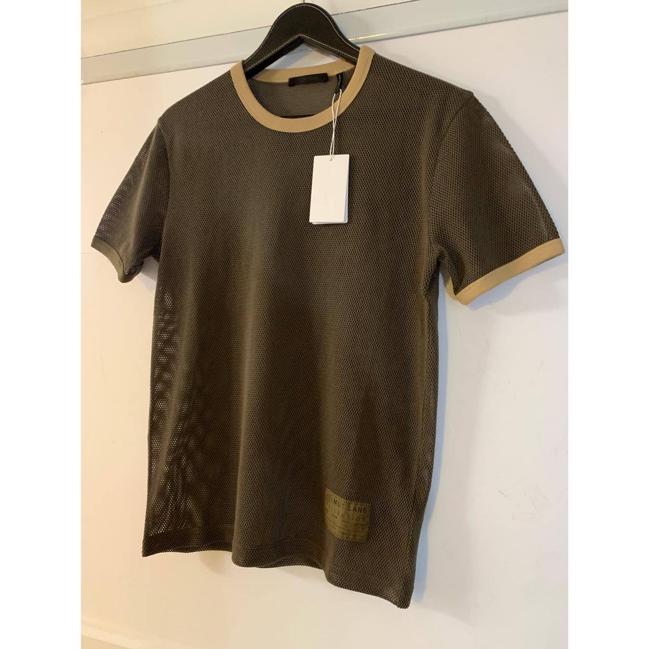 トップス helmut lang mesh knit archive Helmut Lang 1998 Cotton-blend Mesh Slim T-Shirt – ENDYMA