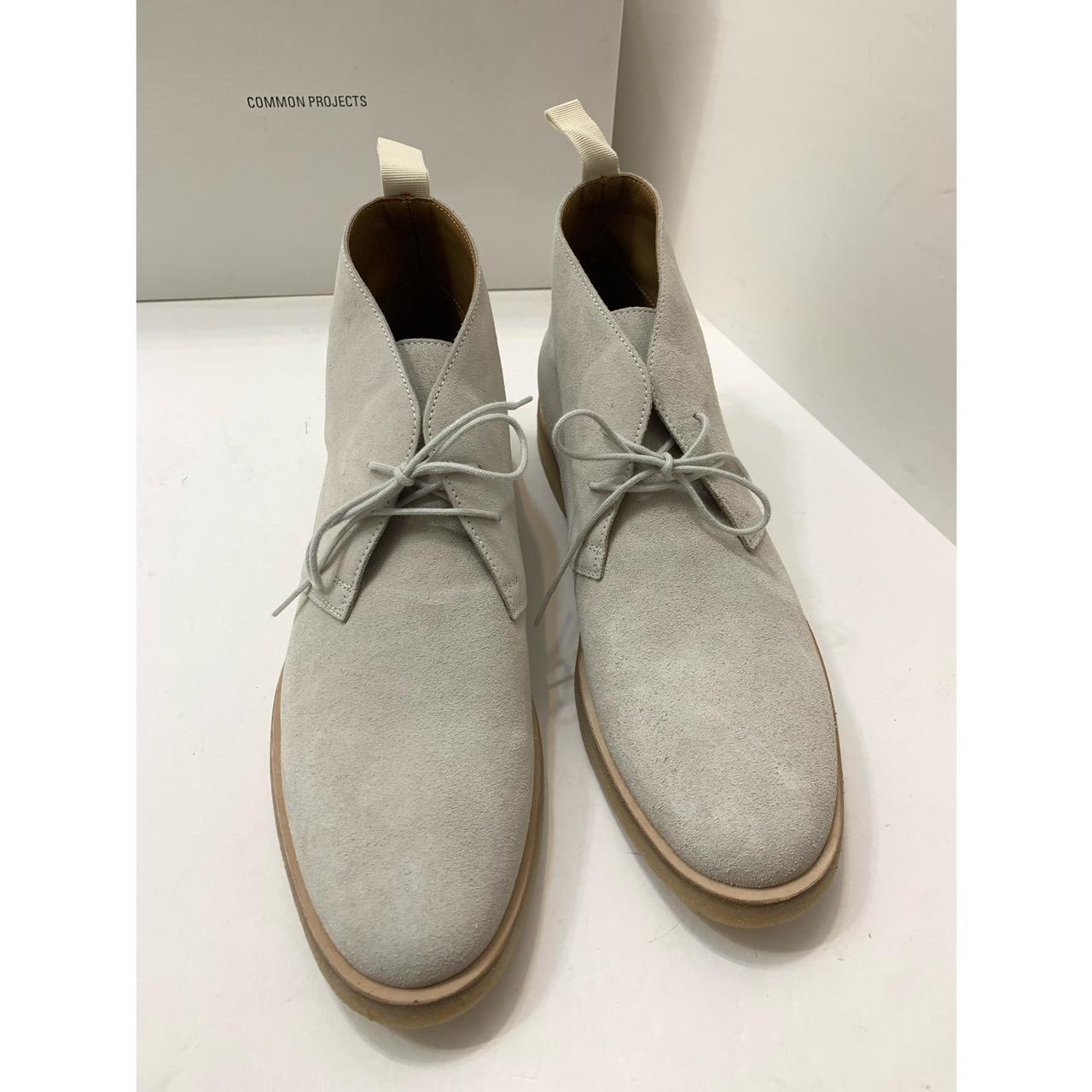 Common Projects Chukka Boots Hi Top Leather Gum... - Depop