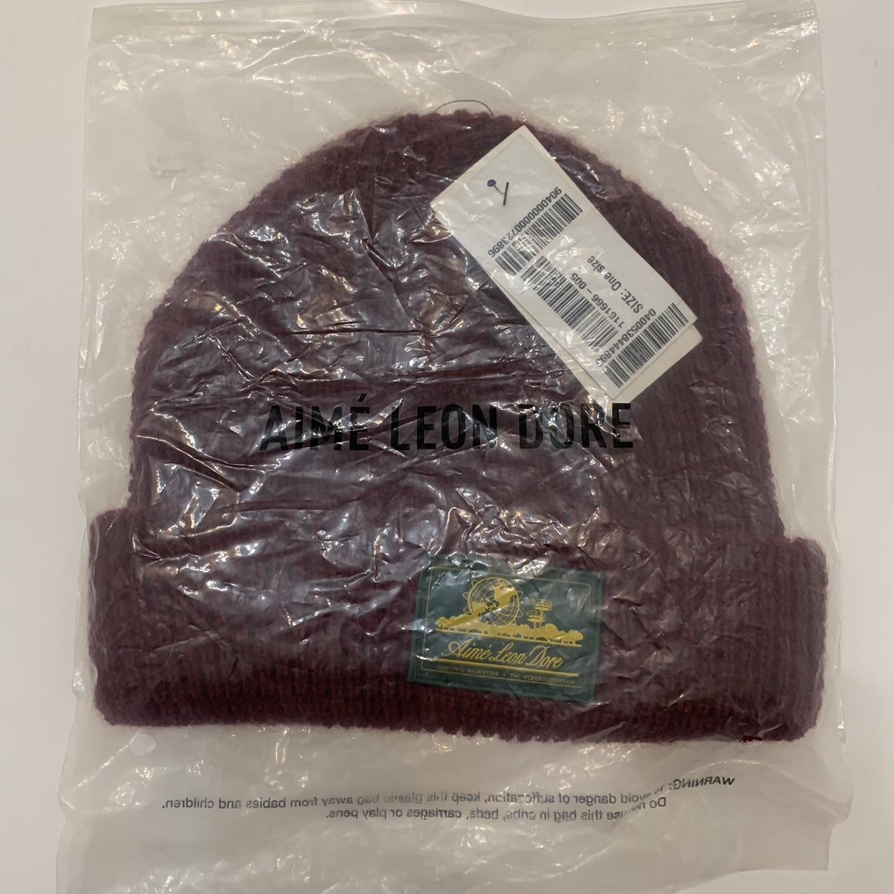 Aime Leon Dore 2021 Beanie パープル The Original Aime Leon Dore Beanie Material: Waffle | Depop