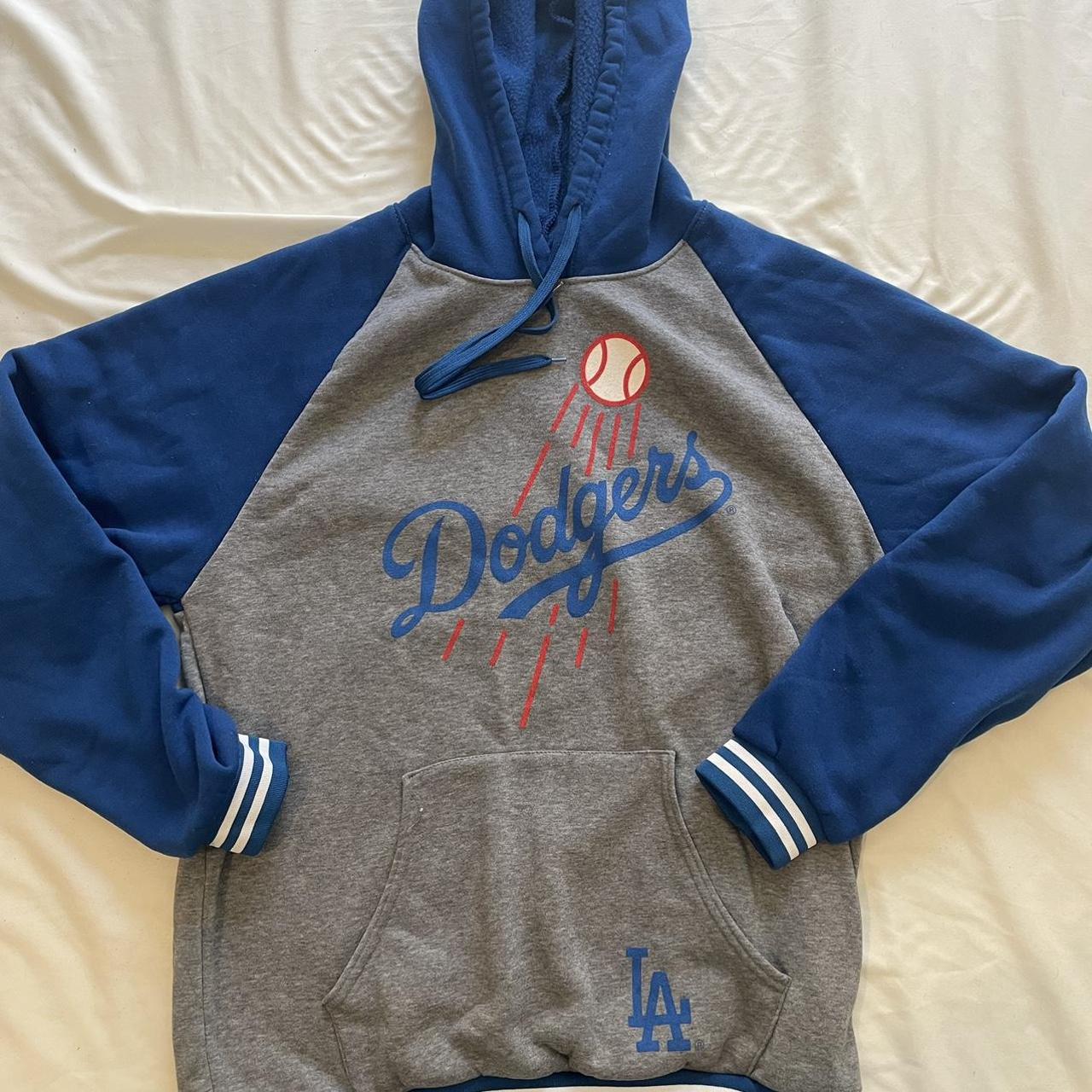 Men's XL Dodgers baseball hoodie super soft material - Depop