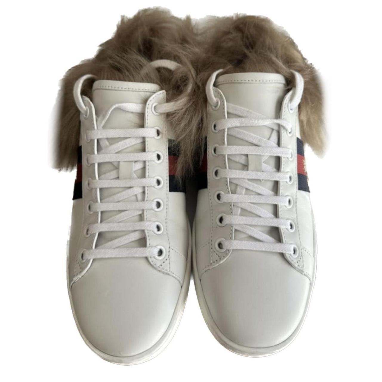 Gucci ace sneakers hot sale with fur