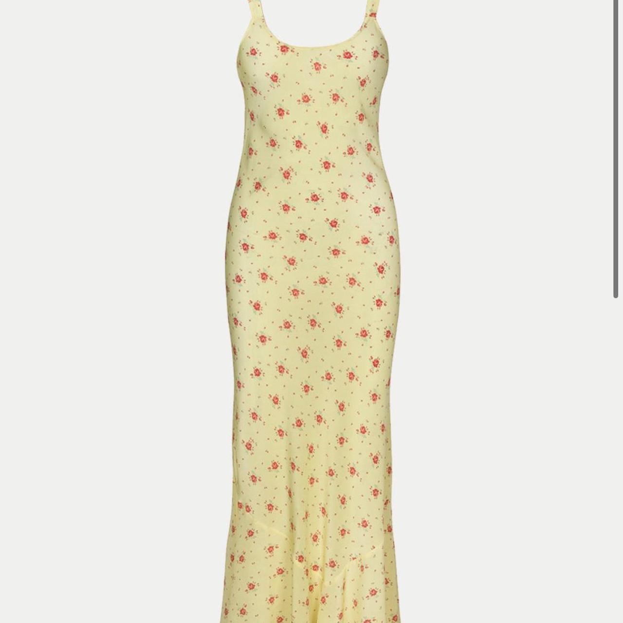 Réalisation Par Women's Yellow and Red Dress Depop