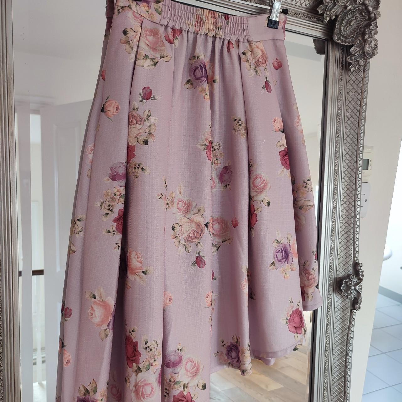 Liz Lisa japan purple floral skirt perfect for... - Depop