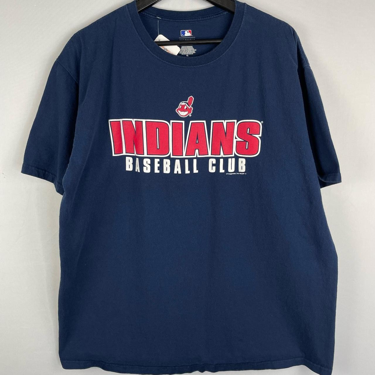 Majestic MLB Cleveland Indians Baseball Jersey - - Depop