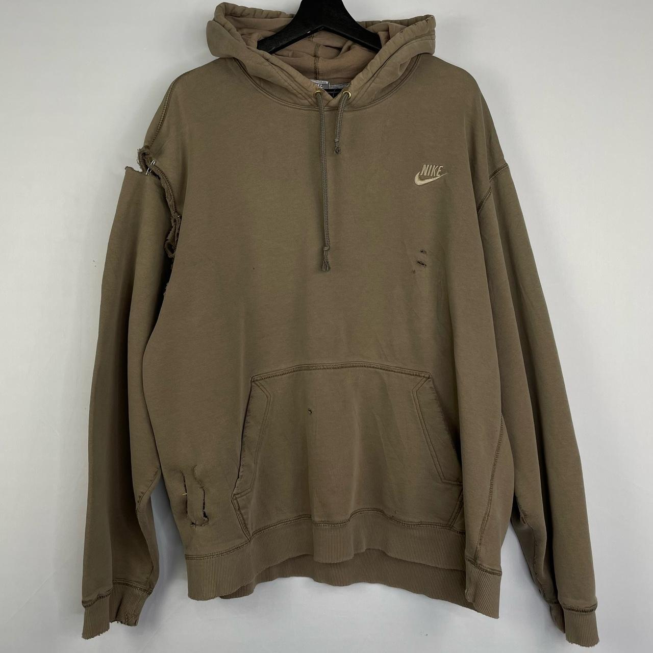 American Vintage Men's Hoodie Brown XXL – 00s Nike Check