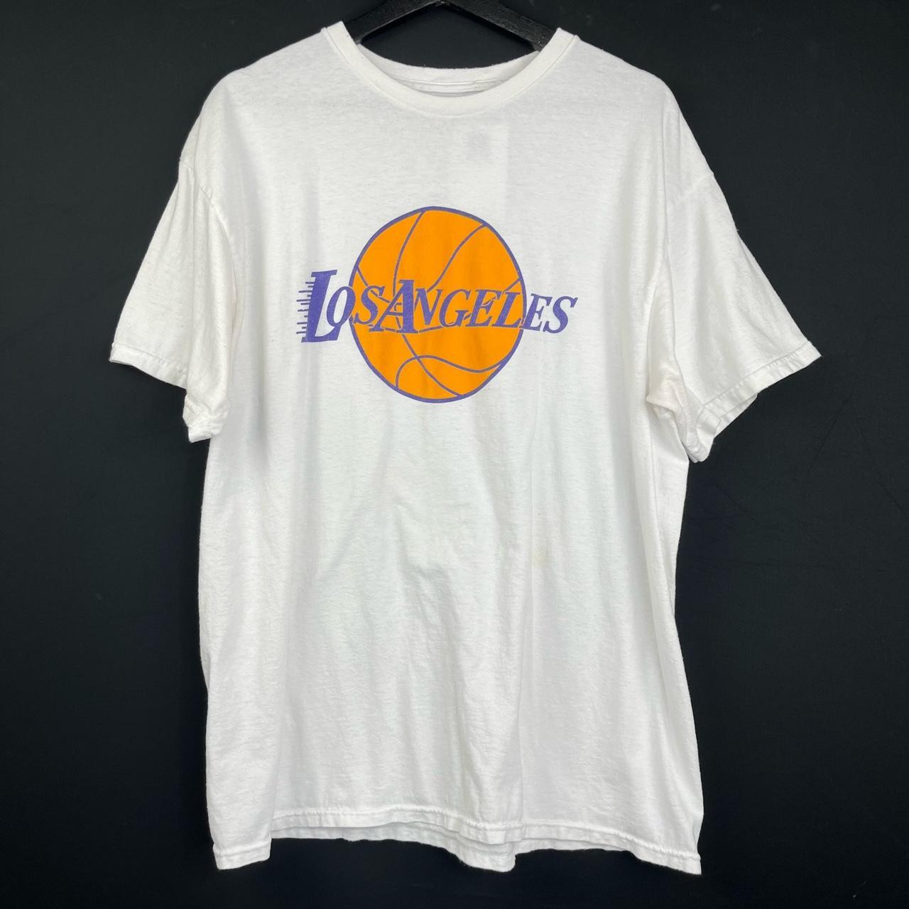 Vintage Los Angeles Lakers Logo T Shirt, LA Lakers NBA Basketball