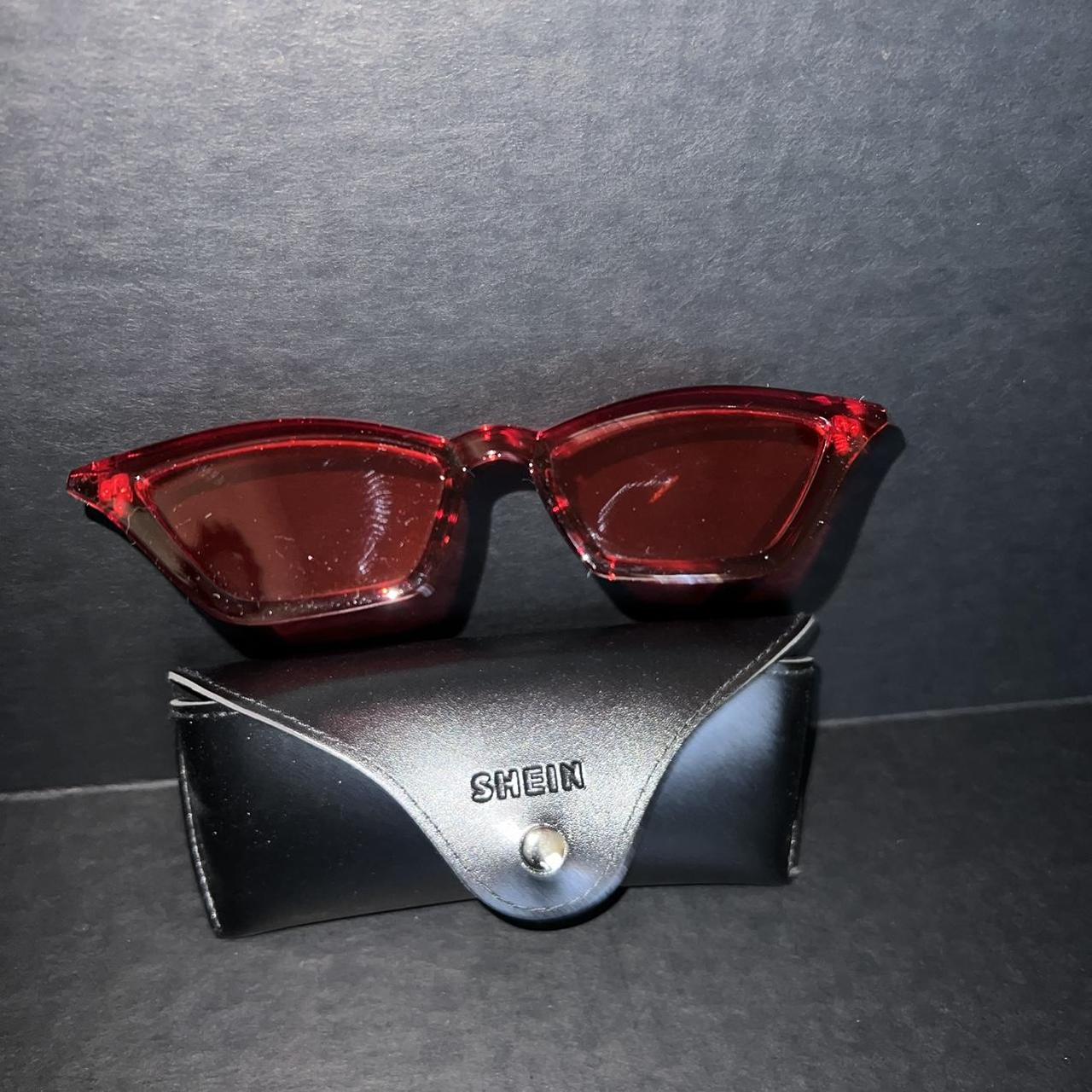 Shein Glasses, One Size, Red —— PSA Some items may... Depop
