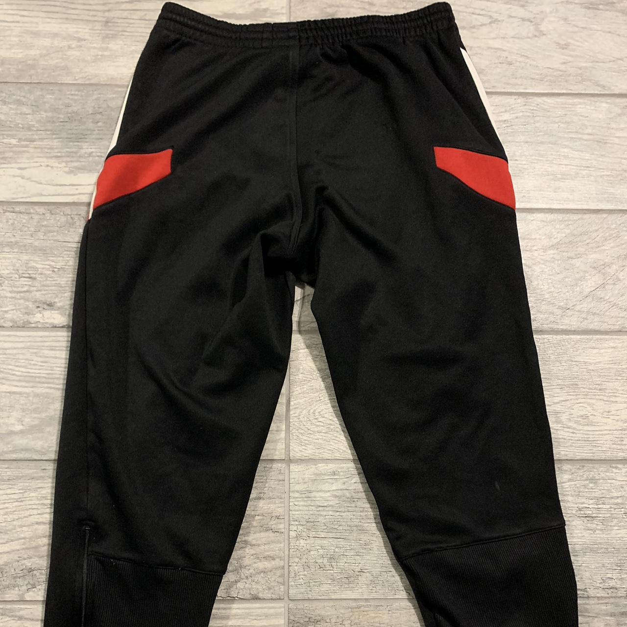 Adidas Men's Red And Black Joggers-tracksuits 