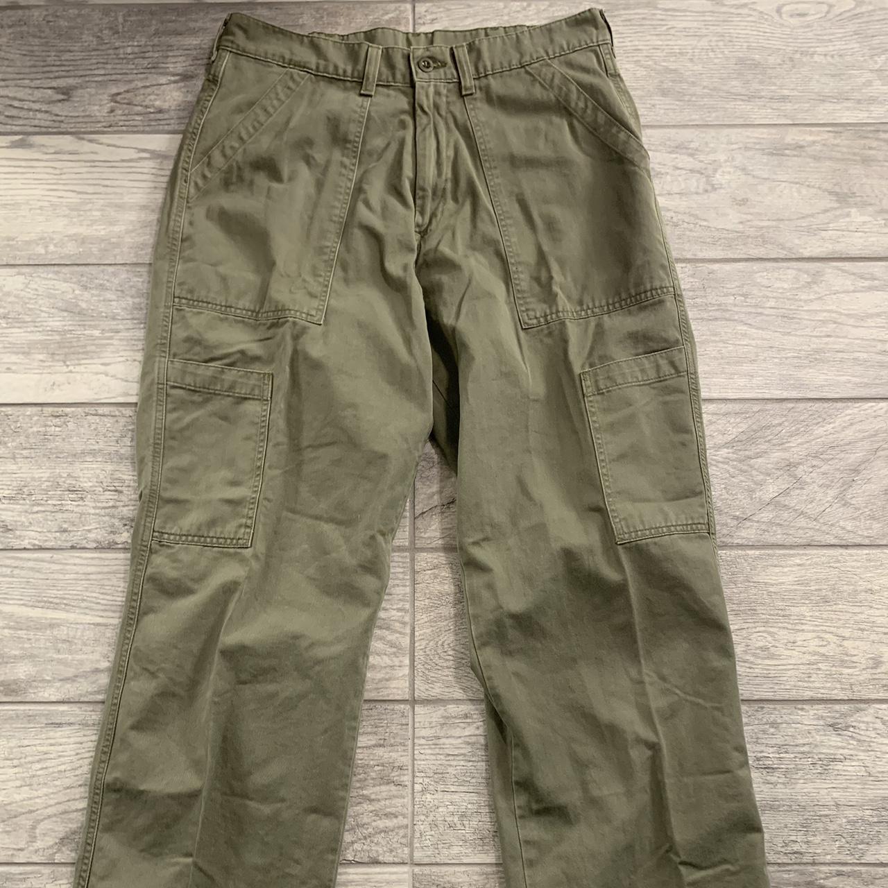 Polo Ralph Lauren Men's Khaki and Green Trousers | Depop