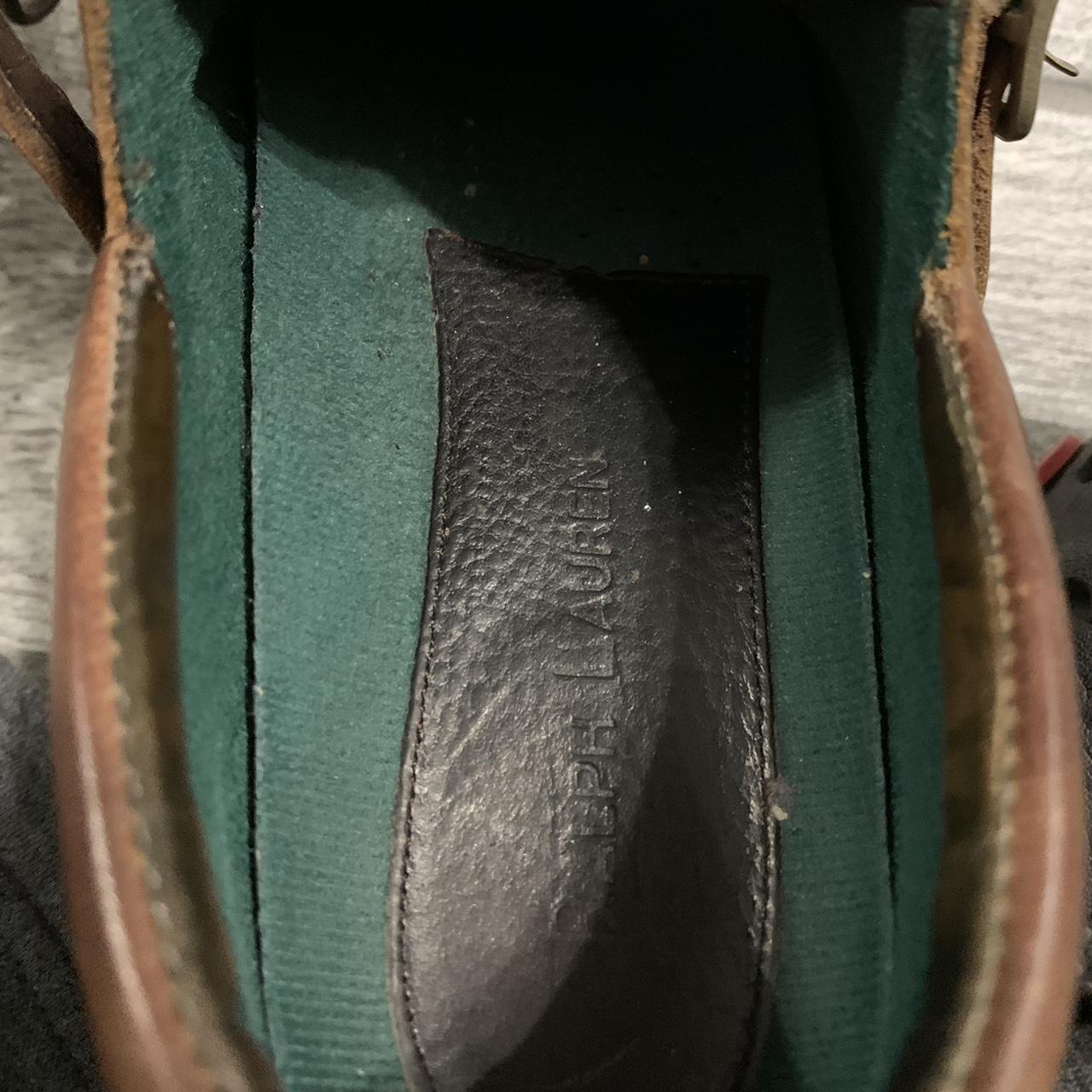 Polo Ralph Lauren Men's Brown and Green Boots | Depop