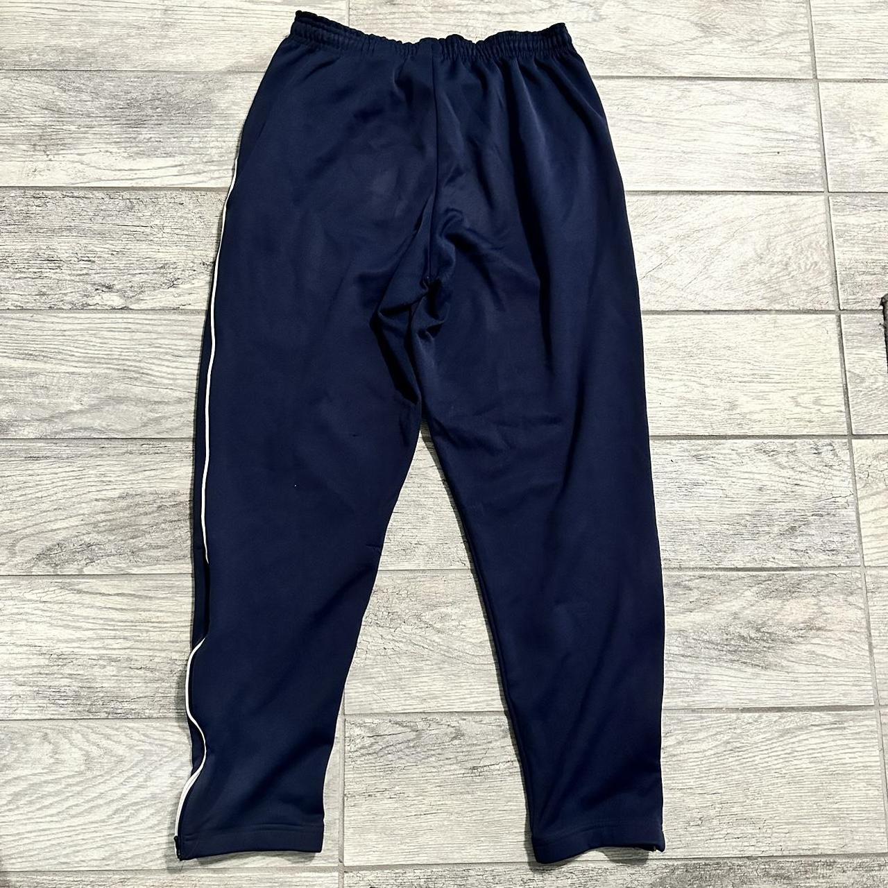Vintage Nike Gray Tag Navy Blue Jogger Sweatpants... Depop