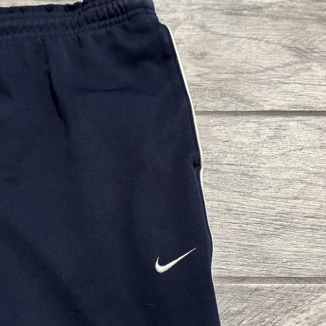 Vintage Nike Gray Tag Navy Blue Jogger Sweatpants... Depop