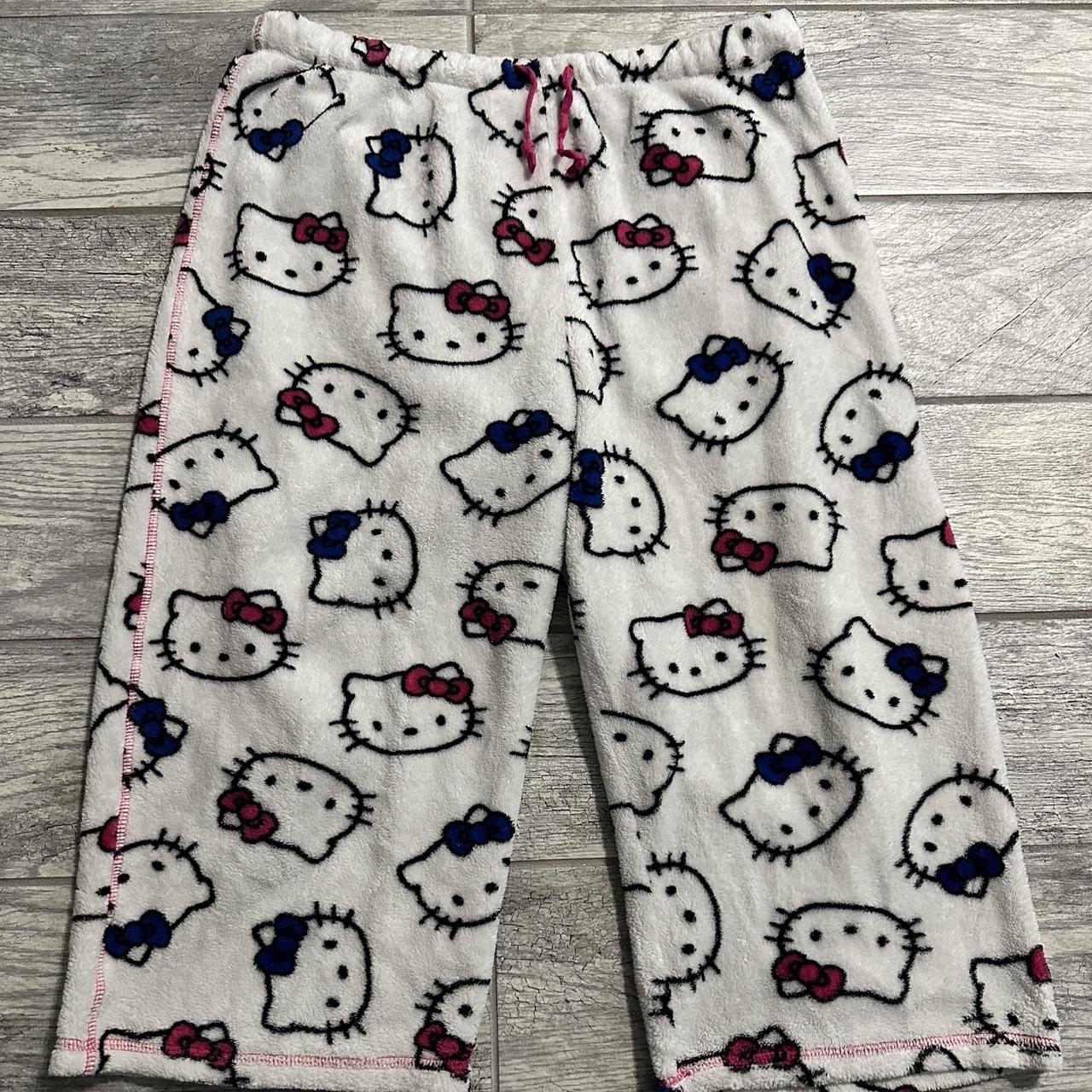 Size small hello kitty pajama pants Size small - Depop