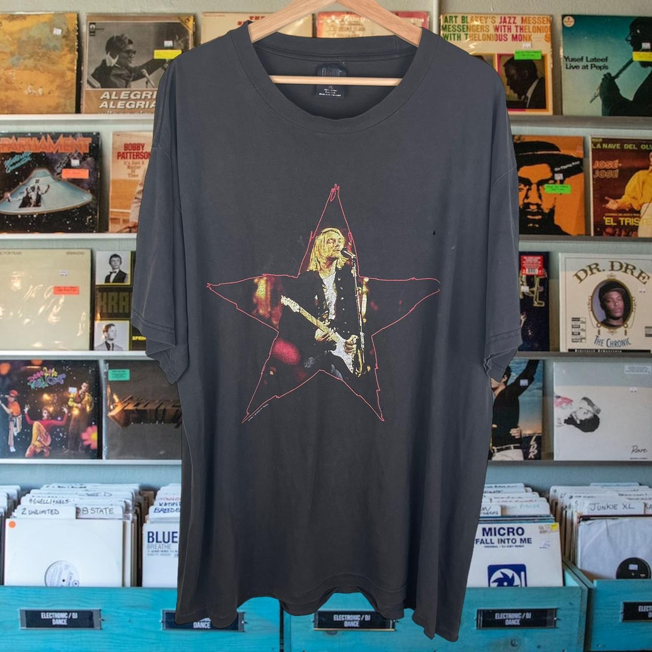 Vintage Kurt Cobain Star T Shirt, Vintage 90s Nirvana...