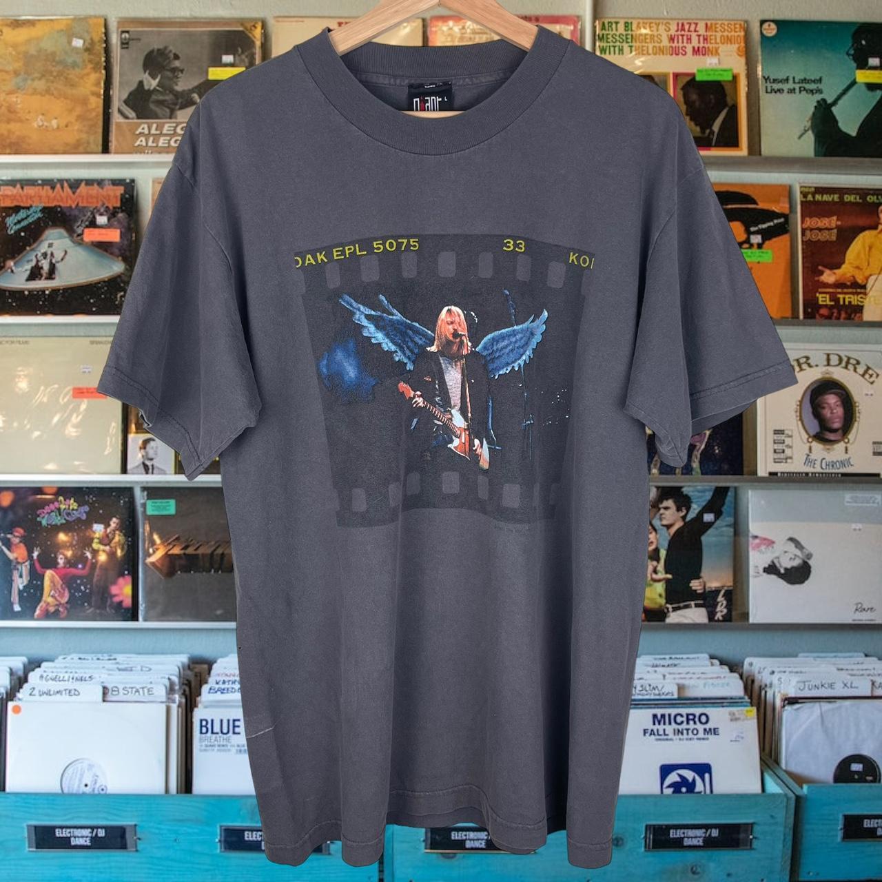 Vintage Kurt Cobain Angel Wings T Shirt Kurt Cobain... - Depop