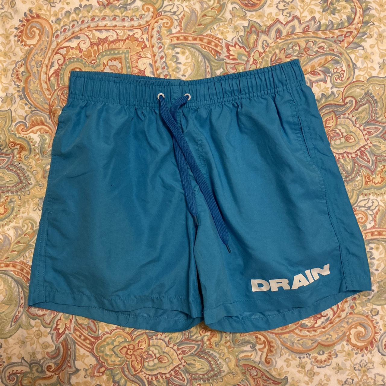 Men's Blue and White Shorts Depop