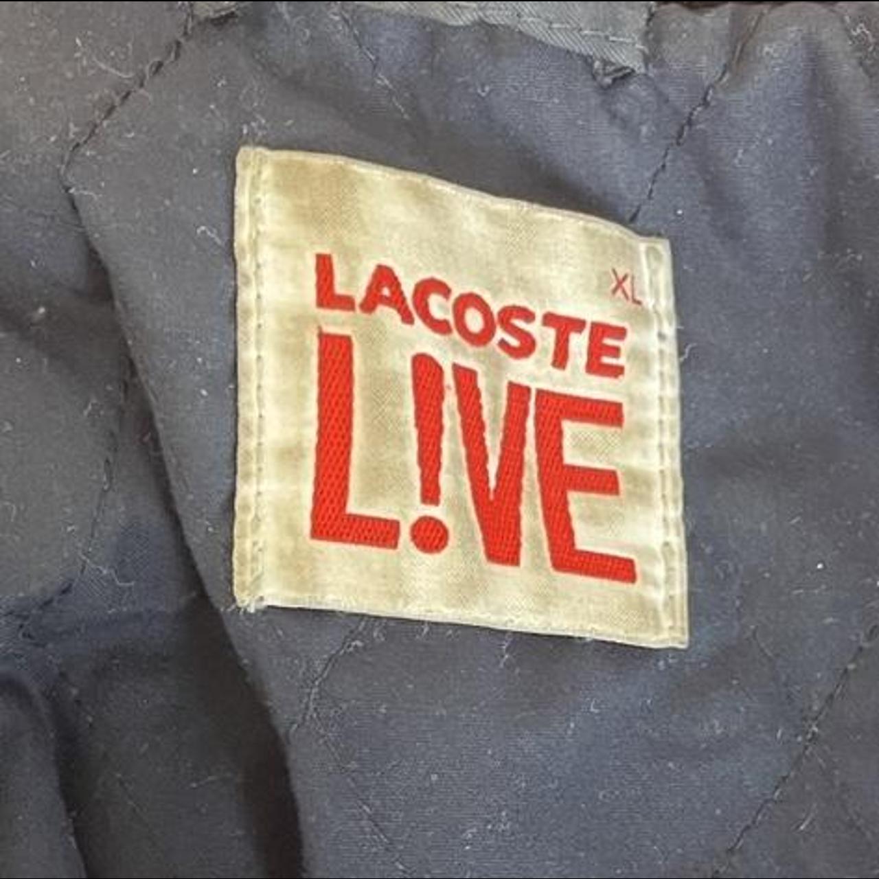 Lacoste Women's Burgundy and Black Jacket | Depop