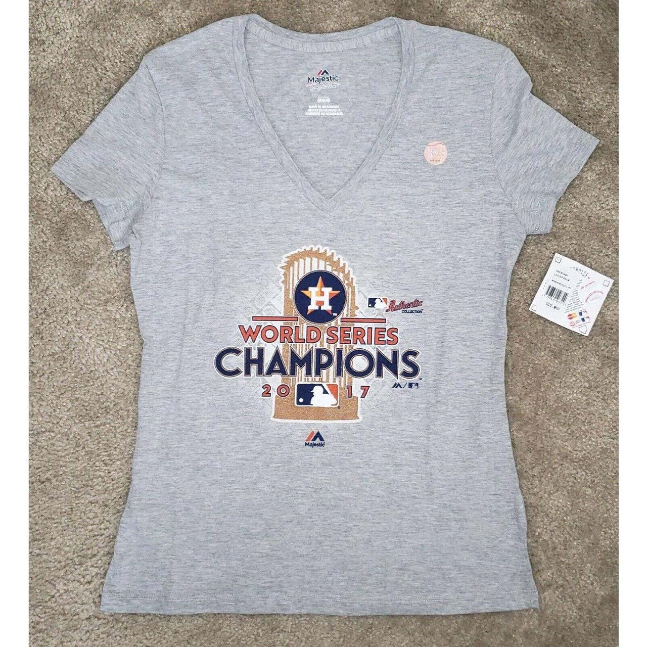 New Majestic Houston Astros World Series Champions T-Shirt Women's