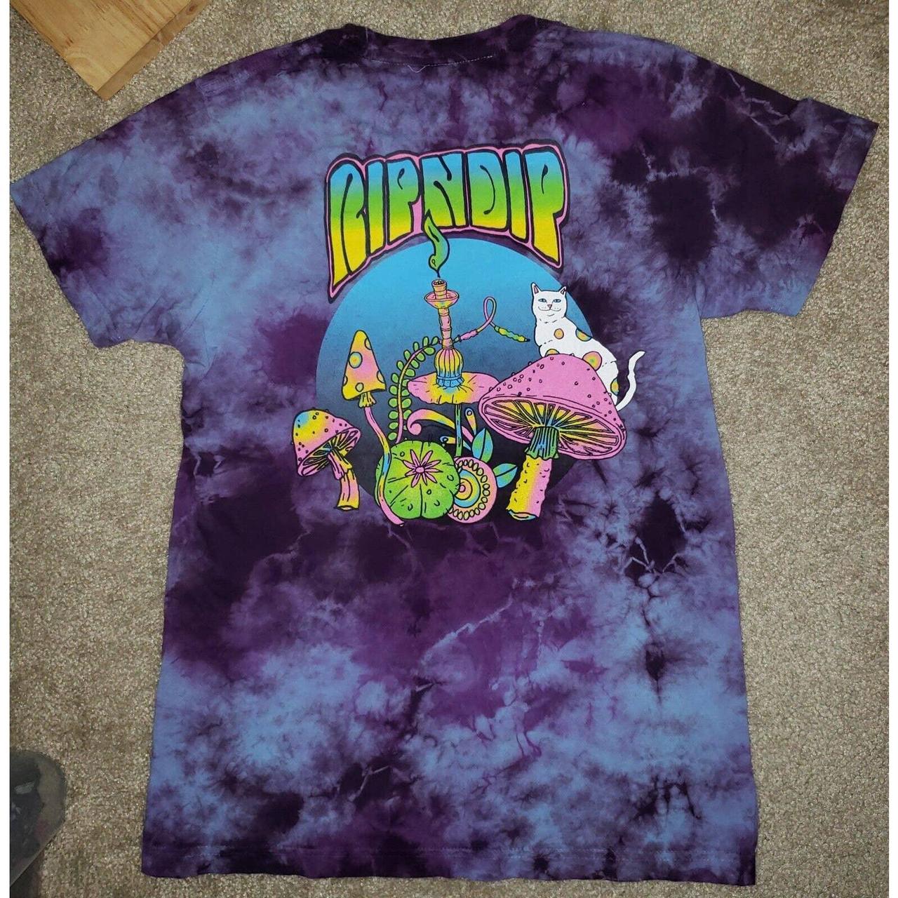 Purple Mushroom Tie Dye Shirt