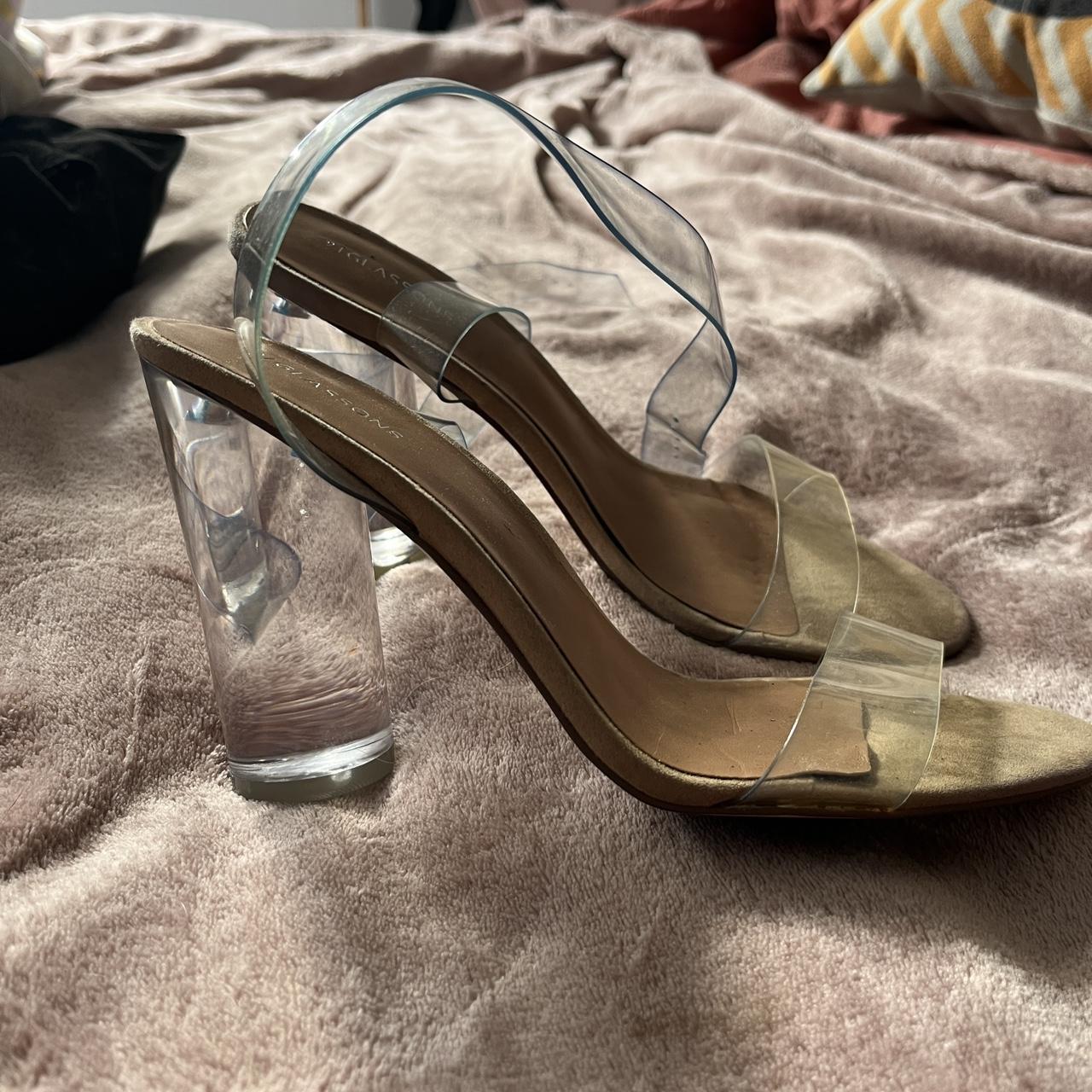 Fab clear block heels from Glassons. Worn 2 or 3 times. Depop