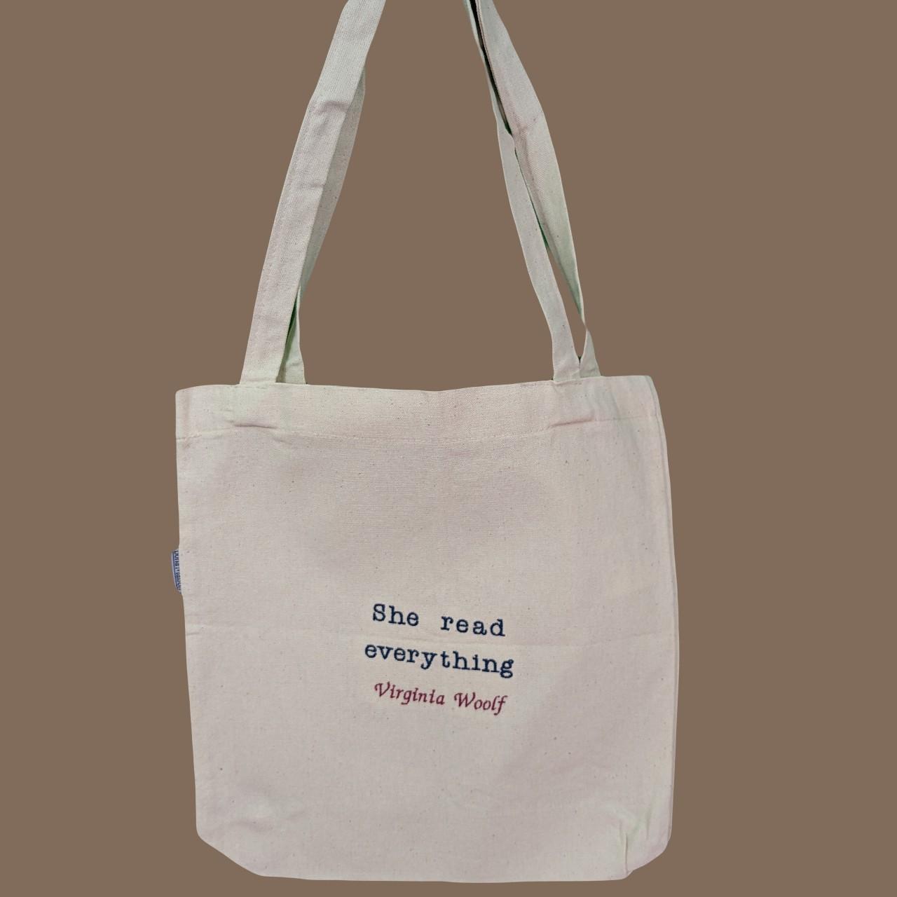 Virginia Woolf Book Bag - Eco Tote Bag - She Read... - Depop