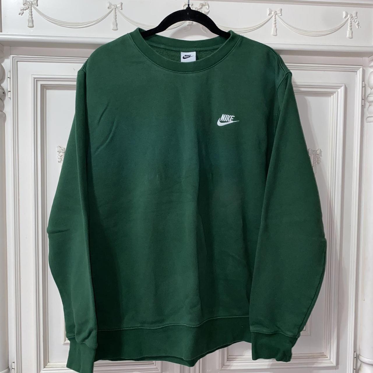 army green nike crewneck