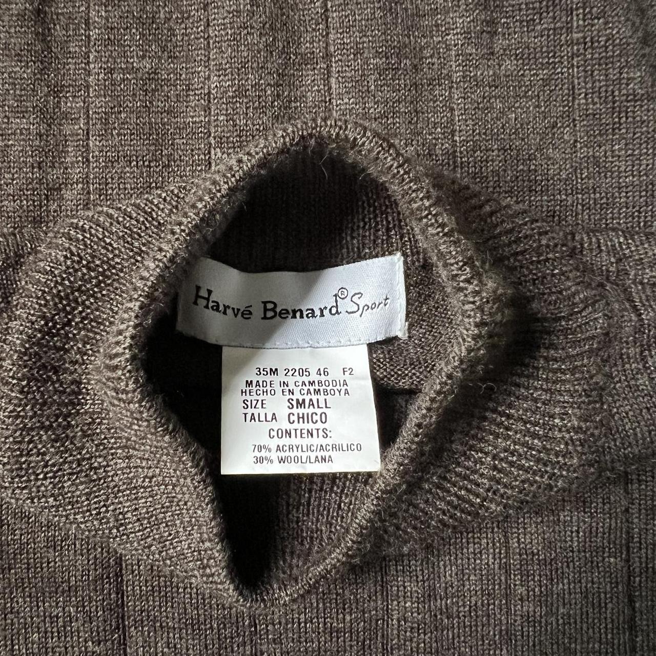 Harvé Benard knit sweater vest, chocolate brown, 30%...