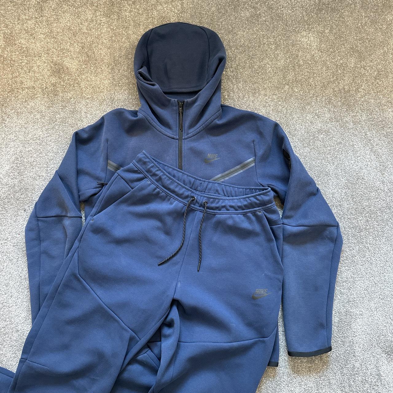 mens navy nike tech tracksuit