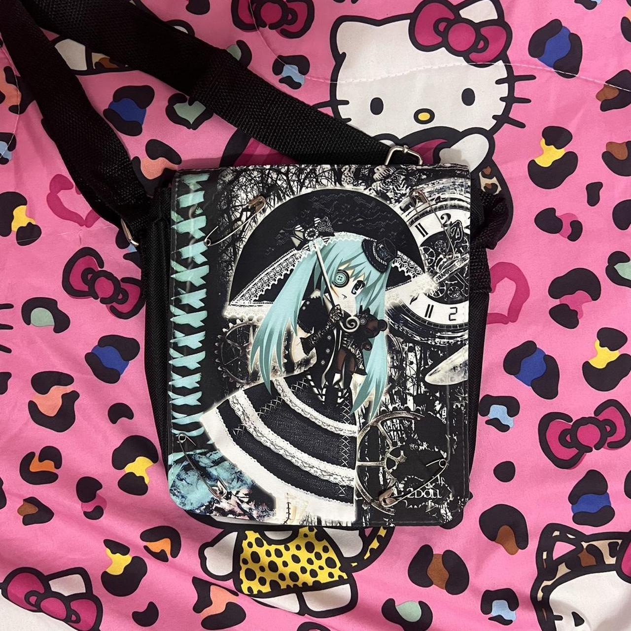 hatsune miku messenger bag with pins Custom made... - Depop