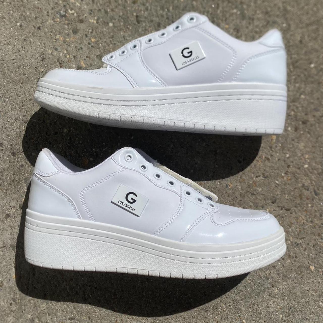 guess white trainers womens